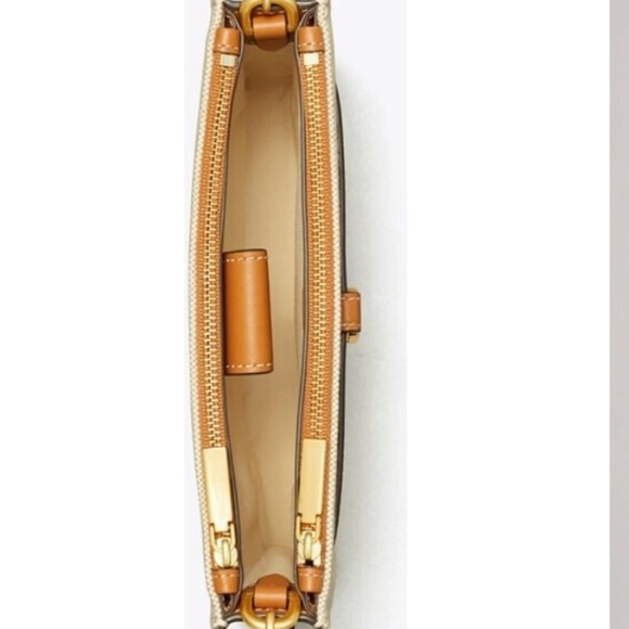 🌸 Tory Burch Walker Canvas Double-Zip Crossbody Bag – Like New! 🌸 - Picture 3 of 12
